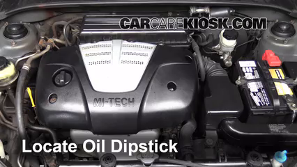 Oil & Filter Change Kia Rio (2001-2005) - 2004 Kia Rio 1.6L 4 Cyl.